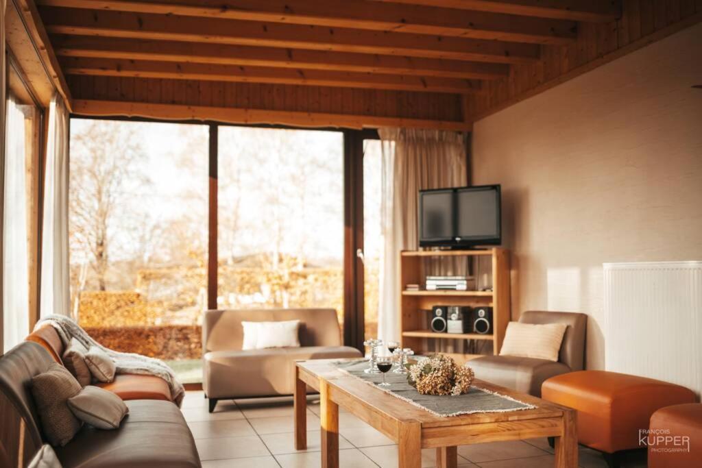 Le Heron 28Pers, Malmedy- Home Cinema, Balneo, Sauna, Jardin 外观 照片