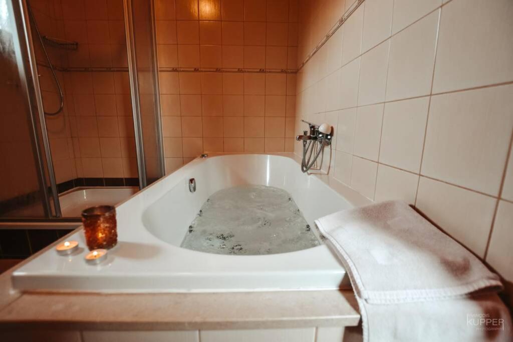 Le Heron 28Pers, Malmedy- Home Cinema, Balneo, Sauna, Jardin 外观 照片